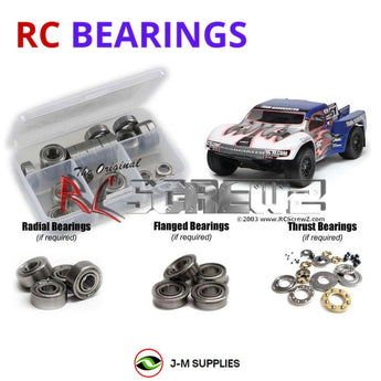 J-M SUPPLIES RC Parts Store - RCScrewZ Metal Shielded Bearing Kit ass038b for Team Associated SC10 / SC10.2 1/10 Electric 2WD Off-Road Short Course Truck (#7038) | SET