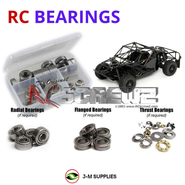 RCScrewZ Metal Shielded Bearing Kit ass048b for Team Associated SC8.2e RTR 1/8 Electric 4WD Off-Road Short Course Truck (#80933, #80934) | SET