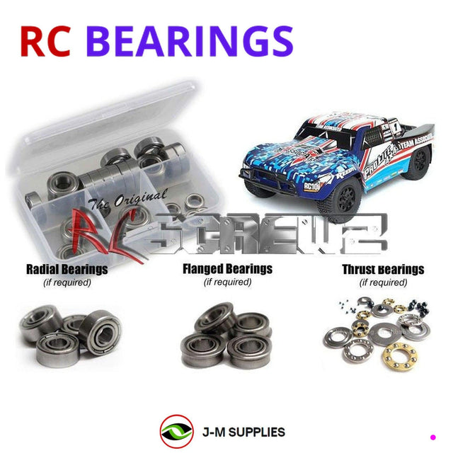 RCScrewZ Metal Shielded Bearing Kit ass053b for Team Associated ProLite 4x4 RTR Brushless 1/10 Electric 4WD Off-Road Short Course Truck (#7052) | SET