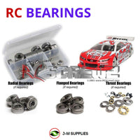 Representative image of an RCScrewZ metal-shielded bearing kit for Team Associated TC6.1 Worlds 1/10 Touring Car (30108); exact bearing sizes and quantities vary by RC model.
