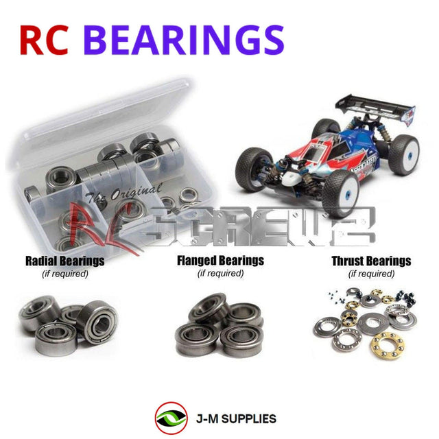 RCScrewZ Metal Shielded Bearing Kit ass072b for Team Associated RC8B3e Team Kit 1/8 Electric 4WD Off-Road Buggy (#80916) | SET