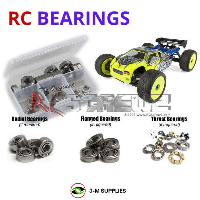 RCScrewZ Metal Shielded Bearing Kit ass089b for Team Associated RC8T3.1 Team Kit 1/8 Nitro 4WD Off-Road Truggy (#80937) | SET