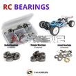 J-M SUPPLIES - RCScrewZ Metal Shielded Bearing Kit ass100b for Associated RC10B74 Buggy #90026 RC Car | SET - 