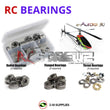 J-M SUPPLIES - RCScrewZ Metal Shielded Bearing Kit ava002b for Avant e-Aurora 90 Nitro Helicopter RC | SET - 