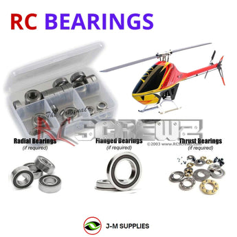 J-M SUPPLIES - RCScrewZ Metal Shielded Bearing Kit ava003b for Avant Mostro 700 Electric Helicopter RC | SET - 