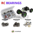 J-M SUPPLIES - RCScrewZ Metal Shielded Bearing Kit axi001b for Axial Racing AX10 Scorpion 90011 RC Car | SET - 
