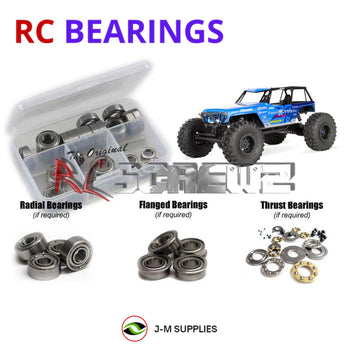 J-M SUPPLIES RC Parts Store - RCScrewZ Metal Shielded Bearing Kit axi007b for Axial Racing Wraith Jeep Wrangler Poison Spyder 1/10 Electric 4WD Rock Racer RTR (#90031 / AX90031 / AXI90031) | RCX