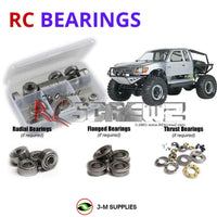 Representative image of an RCScrewZ metal-shielded bearing kit for Axial SCX10 Honcho 1/10 Electric 4WD Crawler (90022); exact bearing sizes and quantities vary by RC model.