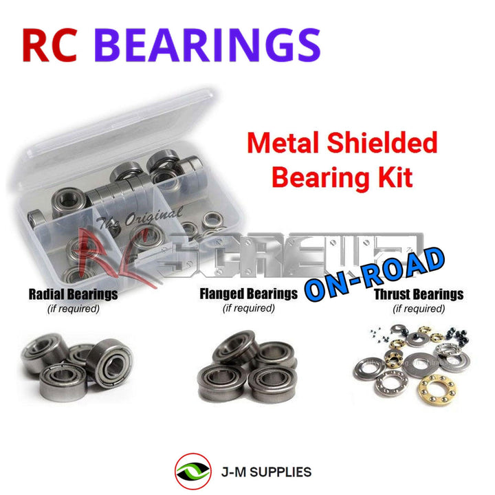Representative image of an RCScrewZ metal-shielded bearing kit for Axial SCX10 III 1987 Toyota SR5 1/10 4X4 (AXI-2062); exact bearing sizes and quantities vary by RC model.