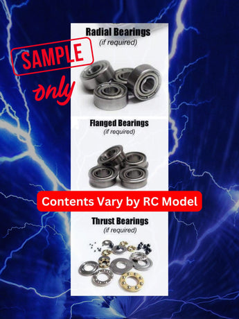 J-M SUPPLIES - RCScrewZ Metal Shielded Bearing Kit cen001b for CEN Racing Fun Factor MT2/MT4 RC Car | UPG - 