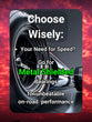 Infographic: 'Choose Wisely for Your Need for Speed' – Highlights Metal Shielded Bearings as the top choice for unbeatable on-road RC car performance - cen001b