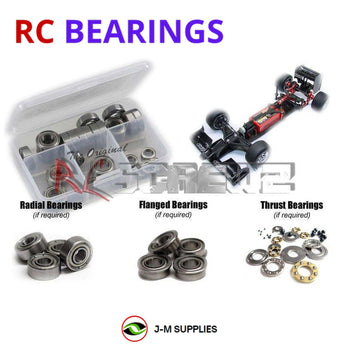 J-M SUPPLIES - RCScrewZ Metal Shielded Bearing Kit crc015b for CRC WTF-1 DS Formula 1 Car Kit 1/10th (#1502) | UPG - 