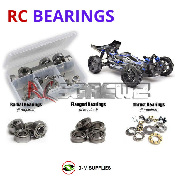 J-M SUPPLIES - RCScrewZ Metal Shielded Bearing Kit ftx010b for FTX Vantage 4wd #5532 RC Car | SET - 