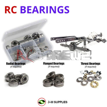 J-M SUPPLIES - RCScrewZ Metal Shielded Bearing Kit gcm001b for GCM Racing CMAX2 323mm JK Slider Jeep | SET - 