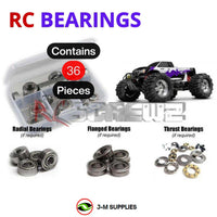 Representative image of an RCScrewZ metal-shielded bearing kit for HPI Racing Savage 21 1/8 Nitro 4WD Monster Truck (831, 12840); exact bearing sizes and quantities vary by RC model.