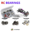 Representative image of an RCScrewZ metal-shielded bearing kit for HPI Racing Nitro RS4 Racer 2 1/10 Nitro Touring Car (426); exact bearing sizes and quantities vary by RC model.