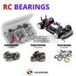 Representative image of an RCScrewZ metal-shielded bearing kit for HPI Racing R40 Hara 1/10 Nitro 4WD Touring Car (823); exact bearing sizes and quantities vary by RC model.