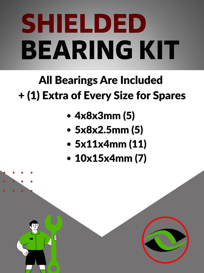 Infographic: 'Choose Wisely for Your Need for Speed' – Highlights Metal Shielded Bearings as the top choice for unbeatable on-road RC car performance - 