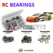 Representative image of an RCScrewZ metal-shielded bearing kit for HPI Racing Nitro RS4 3 Evo RTR 1/10 4WD Touring Car (10006); exact bearing sizes and quantities vary by RC model.