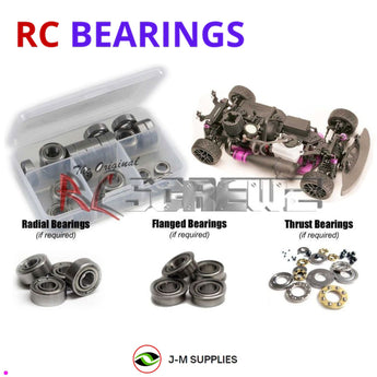 J-M SUPPLIES - RCScrewZ Metal Shielded Bearing Kit hpi031b for HPI Racing RS4 3 .18ss RC Car | SET - 