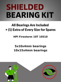 Upgrade Your RC Car with Metal Shielded Bearings for HPI Firestorm 10T 10510 | hpi036b - High Performance Upgrade | Durable & Reliable - by J-M SUPPLIES