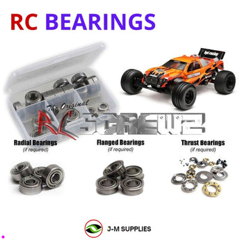 J-M SUPPLIES - RCScrewZ Metal Shielded Bearing Kit hpi036b for HPI Racing Firestorm 10T Nitro Truck (#10510) | SET - 