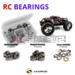 Representative image of an RCScrewZ metal-shielded bearing kit for HPI Racing Savage Flux HP 1/8 Electric 4WD Truck (104240); exact bearing sizes and quantities vary by RC model.