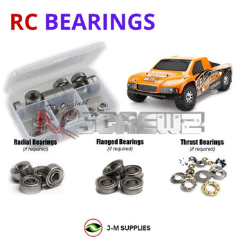 Representative image of an RCScrewZ metal-shielded bearing kit for HPI Blitz Short Course 1/10 Electric 2WD Truck (103171); exact bearing sizes and quantities vary by RC model.