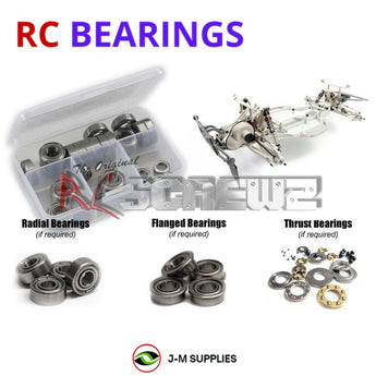 Representative image of an RCScrewZ metal-shielded bearing kit for HPI Blitz ESE 1/10 Electric 2WD Short Course Truck (104558); exact bearing sizes and quantities vary by RC model.