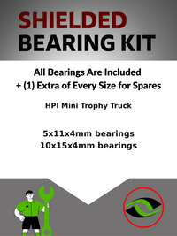 Upgrade Your RC Car with Metal Shielded Bearings for HPI Mini Trophy Truck | hpi061b - High Performance Upgrade | Durable & Reliable - by J-M SUPPLIES