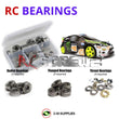J-M SUPPLIES - RCScrewZ Metal Shielded Bearing Kit hpi077b for HPI Racing WR8 Flux #109313 RC Car | UPG - 