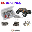Representative image of an RCScrewZ metal-shielded bearing kit for HPI Savage XL 5.9 1/8 Nitro 4WD MT (112601, HPI112601); exact bearing sizes and quantities vary by RC model.