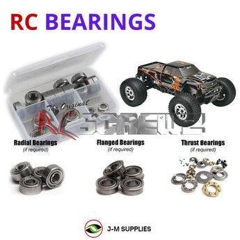 Representative image of an RCScrewZ metal-shielded bearing kit for HPI Savage XL 5.9 1/8 Nitro 4WD MT (112601, HPI112601); exact bearing sizes and quantities vary by RC model.