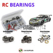 Representative image of an RCScrewZ metal-shielded bearing kit for HPI RS4 Sport 3 Flux Porsche 911 GT3 RSR 1/10 Elec 4WD (114350); exact bearing sizes and quantities vary by RC model.
