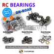Representative image of an RCScrewZ metal-shielded bearing kit for HPI Nitro RS4 3 RTR Evo+ 1/10 Nitro 4WD Touring (105936, 105944); exact bearing sizes and quantities vary by RC model.