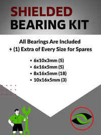 Infographic: 'Choose Wisely for Your Need for Speed' – Highlights Metal Shielded Bearings as the top choice for unbeatable on-road RC car performance - 
