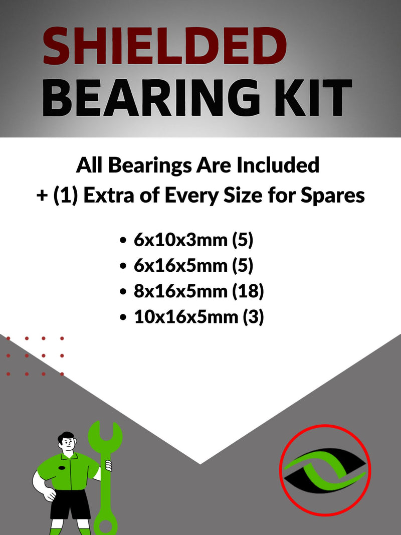 Infographic: 'Choose Wisely for Your Need for Speed' – Highlights Metal Shielded Bearings as the top choice for unbeatable on-road RC car performance - 