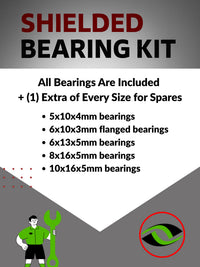 Infographic: 'Choose Wisely for Your Need for Speed' – Highlights Metal Shielded Bearings as the top choice for unbeatable on-road RC car performance - 