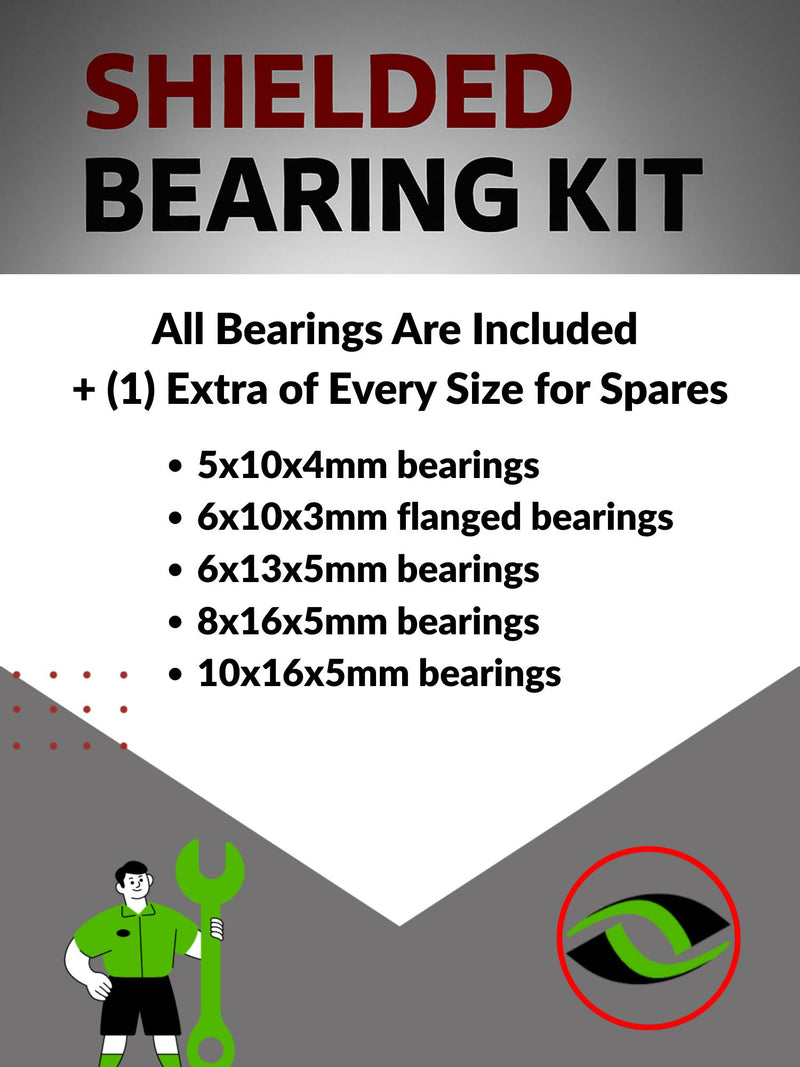 Infographic: 'Choose Wisely for Your Need for Speed' – Highlights Metal Shielded Bearings as the top choice for unbeatable on-road RC car performance - 