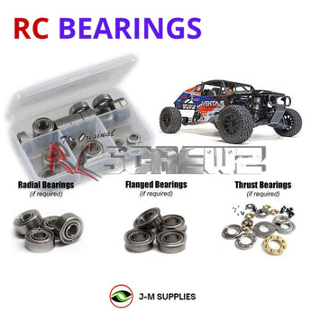 J-M SUPPLIES RC Parts Store - RCScrewZ Metal Shielded Bearing Kit kra001b for Kraken VEKTA.5 V3 1/5 Scale 4WD Gas Off-Road Buggy (#KV7701/KV7702) | RCX