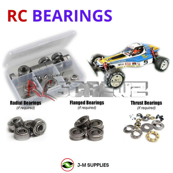 J-M SUPPLIES RC Parts Store - RCScrewZ Metal Shielded Bearing Kit kyo006b for Kyosho Optima 1/10 Electric 4WD Off-Road Buggy Vintage (#3032) | SET
