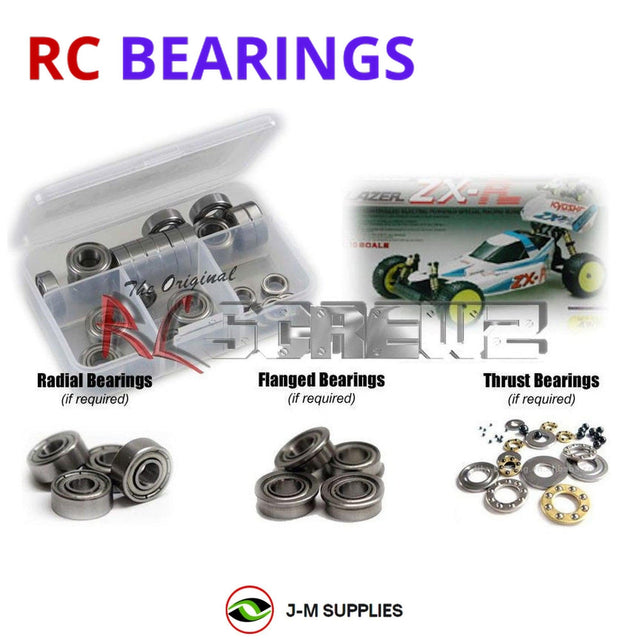 RCScrewZ Metal Shielded Bearing Kit kyo013b for Kyosho Lazer ZX-R 1/10 Electric 4WD Off-Road Racing Buggy (3147) | SET