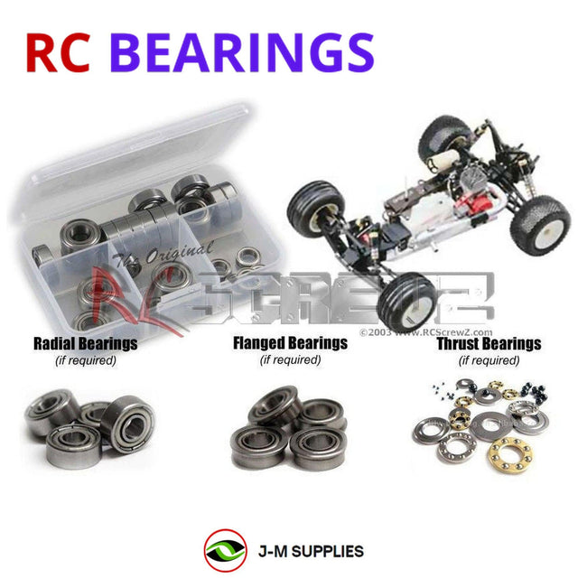 RCScrewZ Metal Shielded Bearing Kit kyo014b for Kyosho PureTen GP Ultima ST Type-R 1/10 Nitro 2WD Stadium Truck (31971) | SET