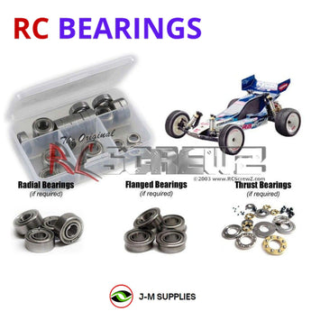 J-M SUPPLIES - RCScrewZ Metal Shielded Bearing Kit kyo015b for Kyosho Ultima RB Type R #30071 RC Car | UPG - 