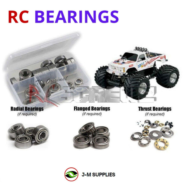 RCScrewZ Metal Shielded Bearing Kit kyo021b for Kyosho USA-1 Nitro 1/8 GP 4WD Monster Truck Readyset (33155) | SET