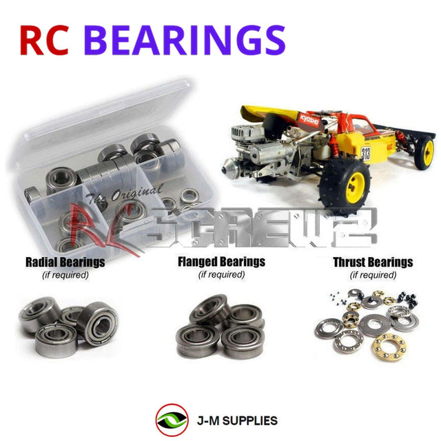 RCScrewZ Metal Shielded Bearing Kit kyo030b for Kyosho Circuit 1000 Assault 1/10 Nitro 2WD Off-Road Buggy (3095) | SET