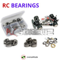 Representative image of an RCScrewZ metal-shielded bearing kit for Kyosho SuperTen Competition III 1/10 Nitro 4WD Car (31824); exact bearing sizes and quantities vary by RC model.