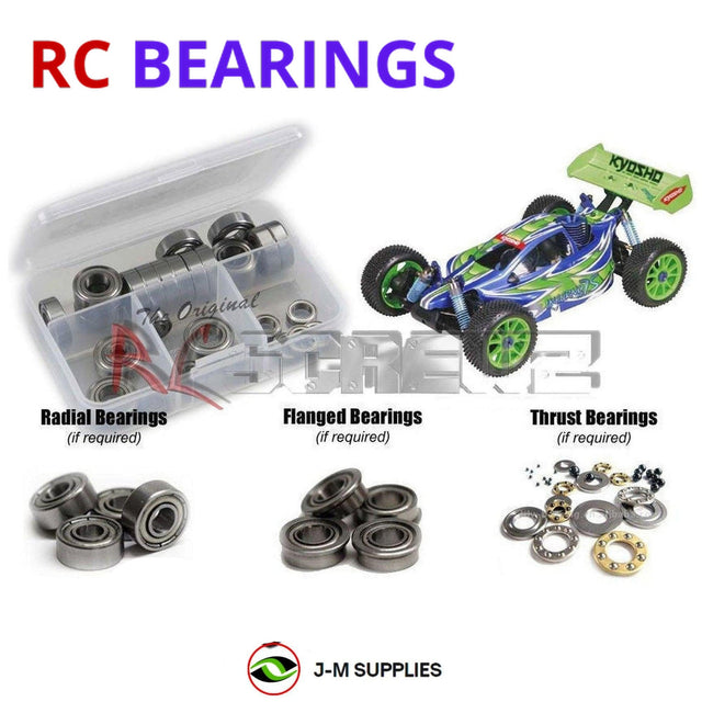 RCScrewZ Metal Shielded Bearing Kit kyo044b for Kyosho Inferno MP7.5 Kanai Edition 3 1/8 Nitro 4WD Off-Road Competition Buggy (31273) | SET