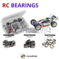 Representative image of an RCScrewZ metal-shielded bearing kit for Kyosho Inferno MP7.5 1/8 Nitro 4WD Buggy (31081); exact bearing sizes and quantities vary by RC model.