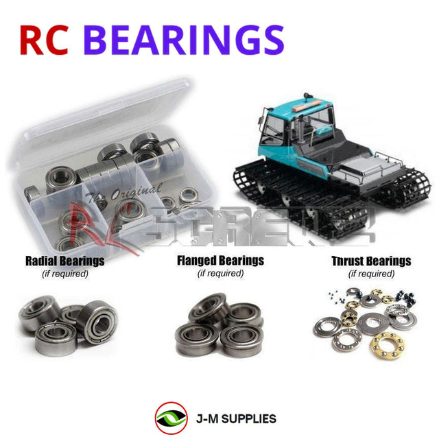RCScrewZ Metal Shielded Bearing Kit kyo102b for Kyosho Blizzard DF-300 GP 1/12 Nitro Belt Tracked Snow Vehicle (31853) | SET